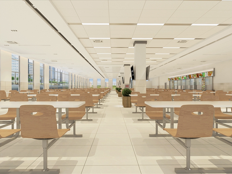 满坤科技有限公司员工食堂装修设计案例